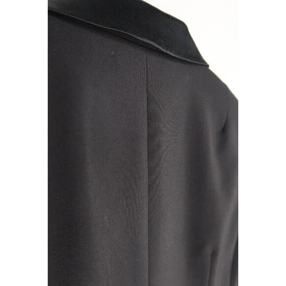 Laundry by Shelli Segal Crop Blazer Jacket Womens Size 4 Black Office Work - Picture 9 of 10